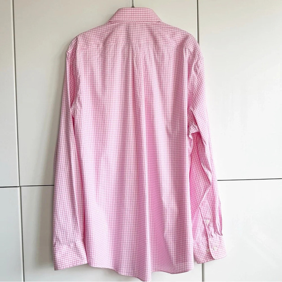 Lauren Ralph Lauren Mens Button Down Shirt Pink Gingham Regular Fit Size Large - Picture 4 of 8
